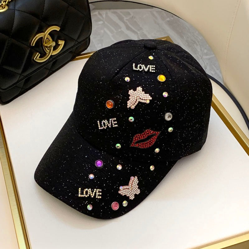 Women's Embellished Graphic Baseball Cap Bowlift