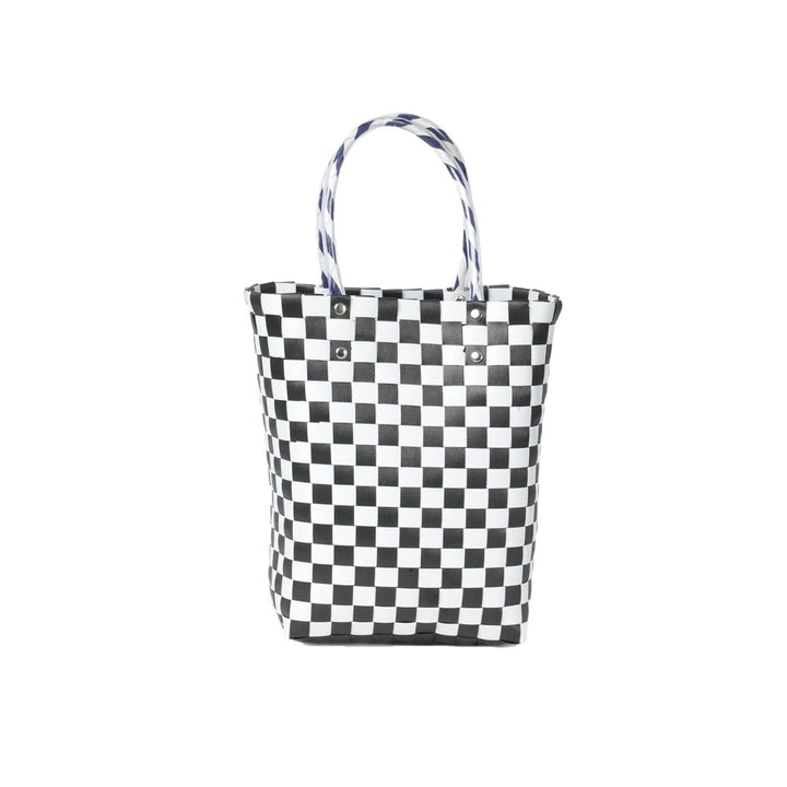 Classic Square Pattern Shopping Bag Bowlift