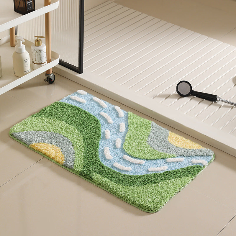 Abstract Design Bath Mat Bowlift