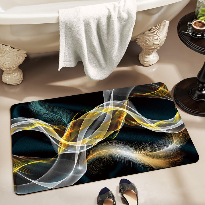Stylish Patterned Bath Mat Bowlift