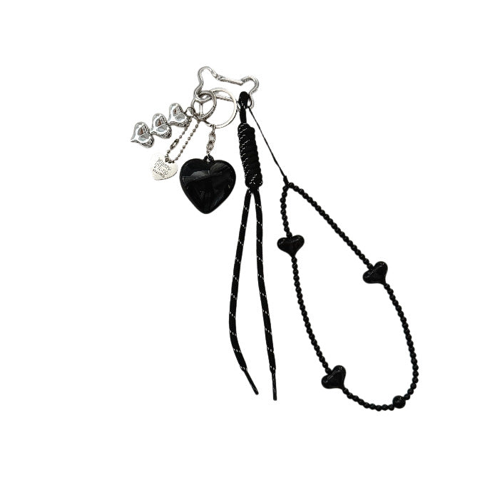 Elegant Heart Charm Keychain Bowlift
