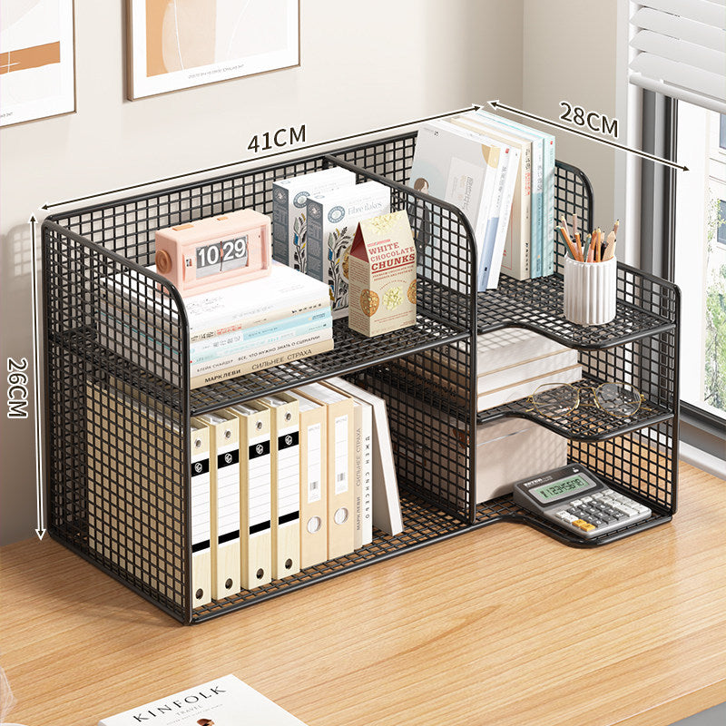 Modern Wire Mesh Document Organizer Rack Bowlift
