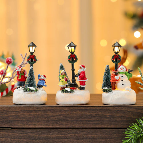 LED Light-Up Snowman Figurine Bowlift