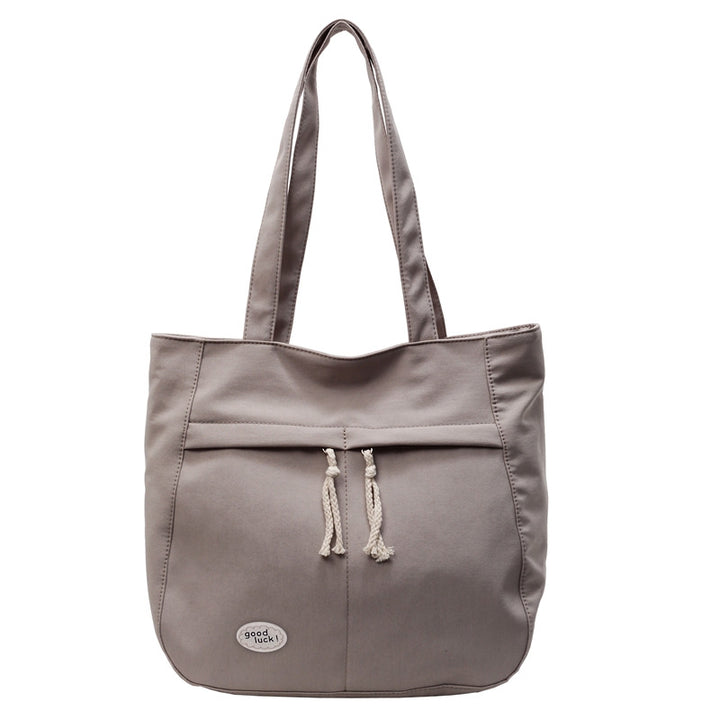 Casual Multi-Pocket Canvas Tote Bag Bowlift