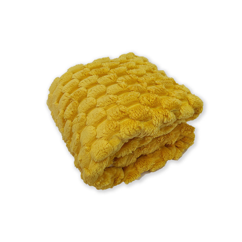 Women's Luxury Plush Blanket with 3D Texture Bowlift
