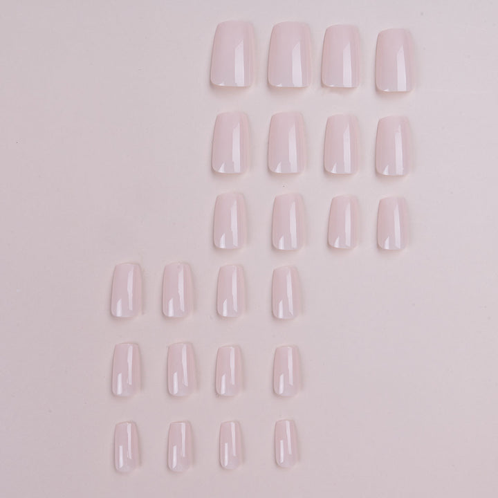 Elegant Long Coffin Press-On Nails