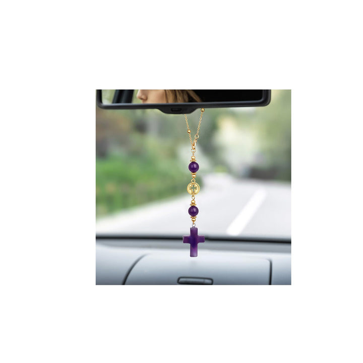 Decorative Cross Car Charm Bowlift
