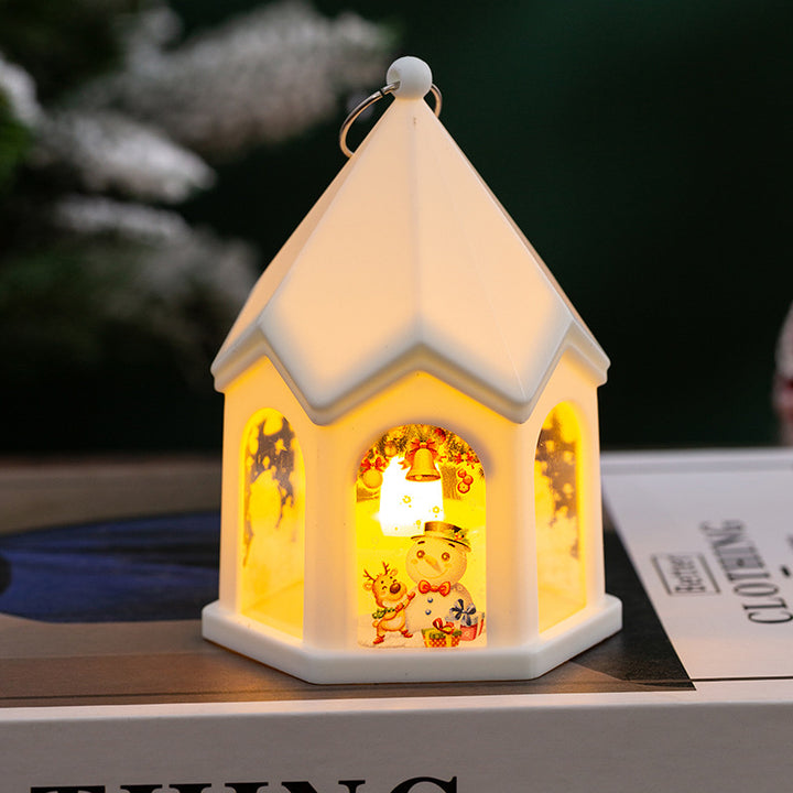 LED Christmas lantern with nostalgic design