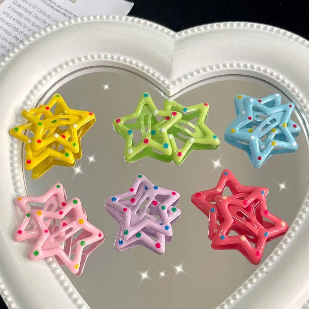 Playful Star-Shaped Hair Clips Bowlift
