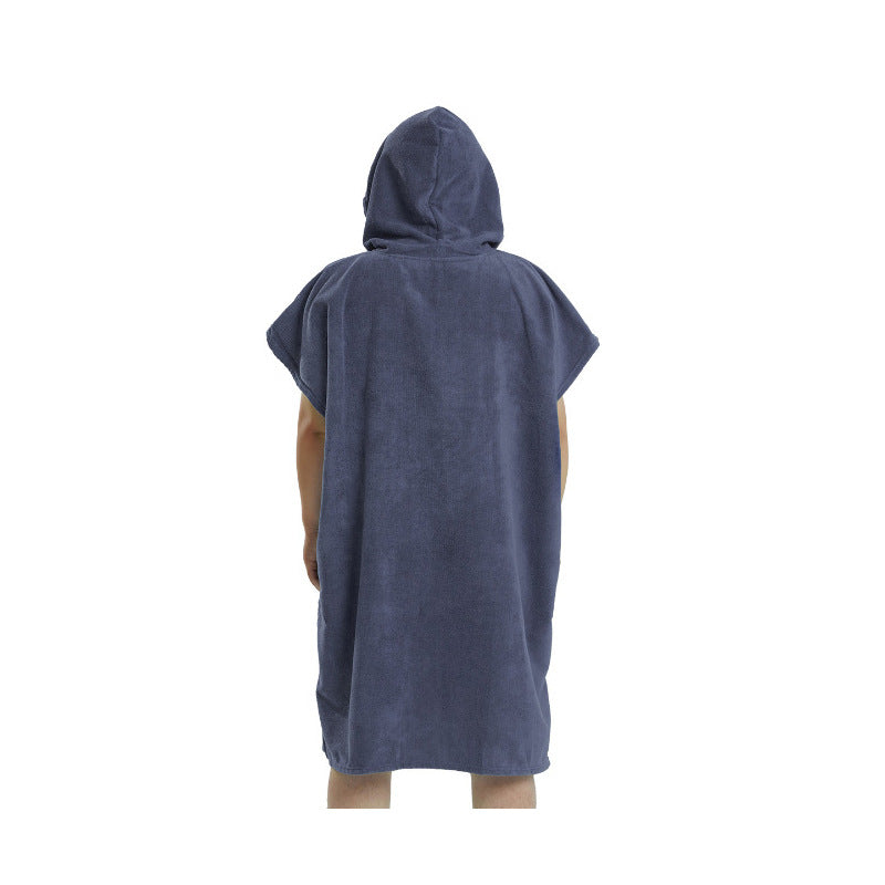 Women's Hooded Poncho made of soft Microfiber Fabric Bowlift