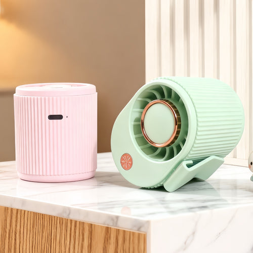 Women Portable Mini Hand Fan with Spray Function Bowlift