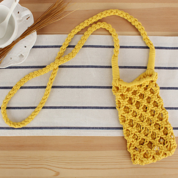 Macramé Shoulder Bag in Creative Net Design Bowlift