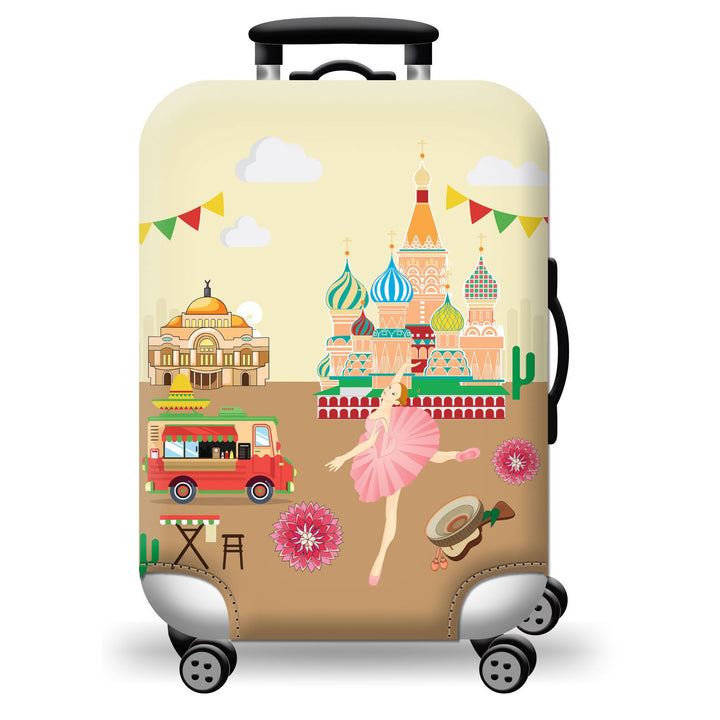 Unisex hard-shell luggage with trendy dog motif Bowlift