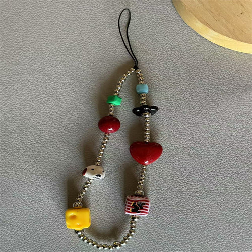 Artistic Charm Bead Eyewear Holder Bowlift