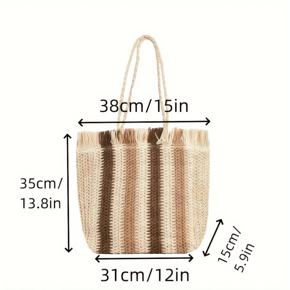 Beach bag with desirable fringe design Bowlift
