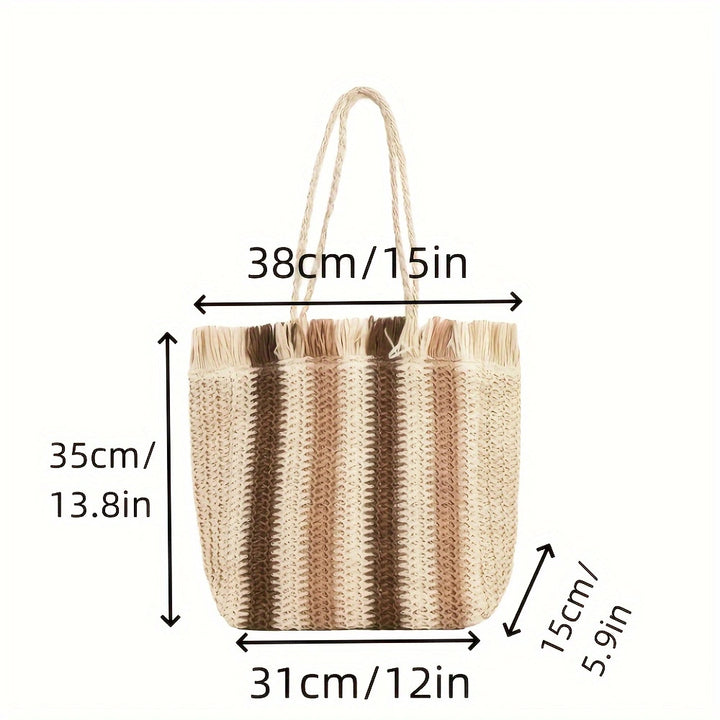 Beach bag with desirable fringe design Bowlift