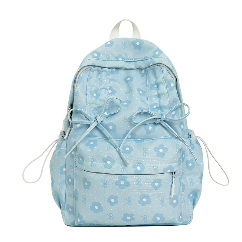 Floral Print Backpack Bowlift
