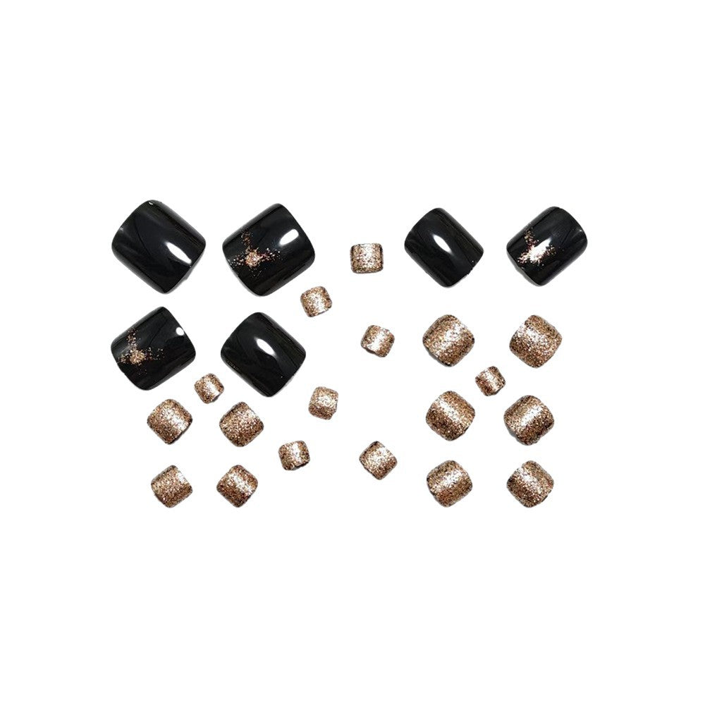 Glitter-accented artificial nails Bowlift
