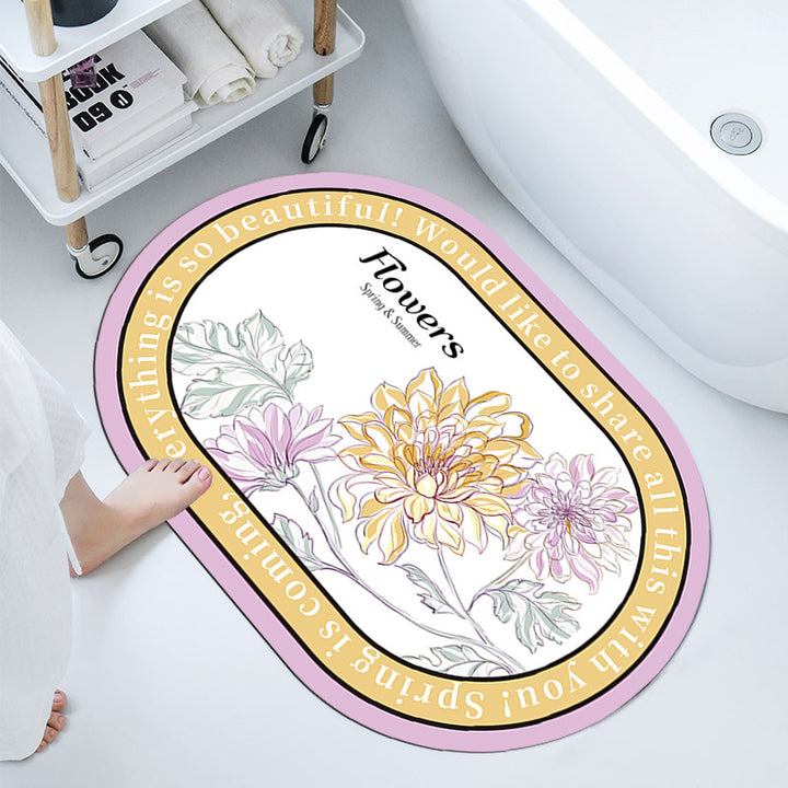 Elegant Decorative Bathroom Mat