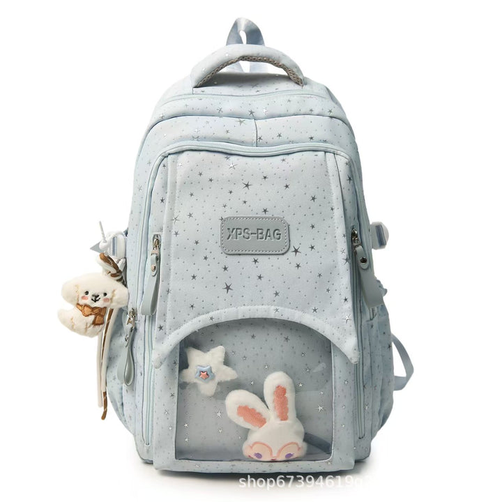 Whimsical Star-Patterned Backpack Bowlift