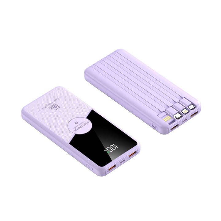 Power bank with intelligent charging display and multiple connections Bowlift