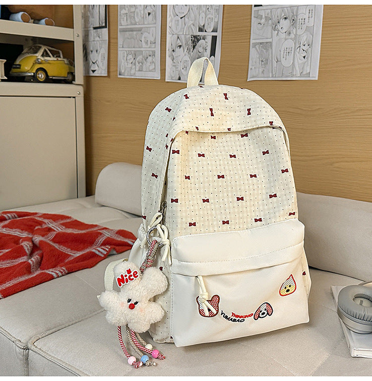 Cute Bow-Embellished Backpack Bowlift