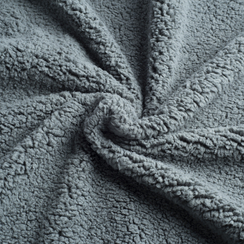 Oversized Reversible Plush Faux Fur Sherpa Throw Blanket