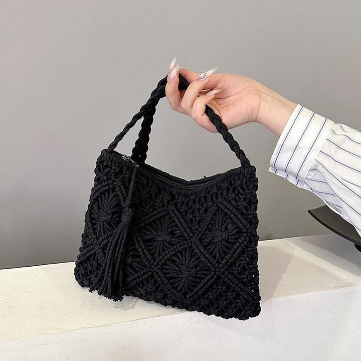 Stylish Macrame Shoulder Bag Bowlift
