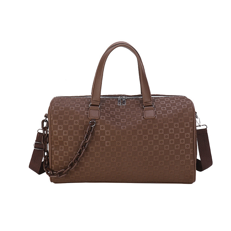 Premium Vegan Leather Travel Duffle Bag Bowlift