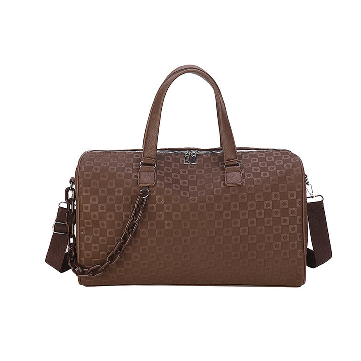 Premium Vegan Leather Travel Duffle Bag Bowlift