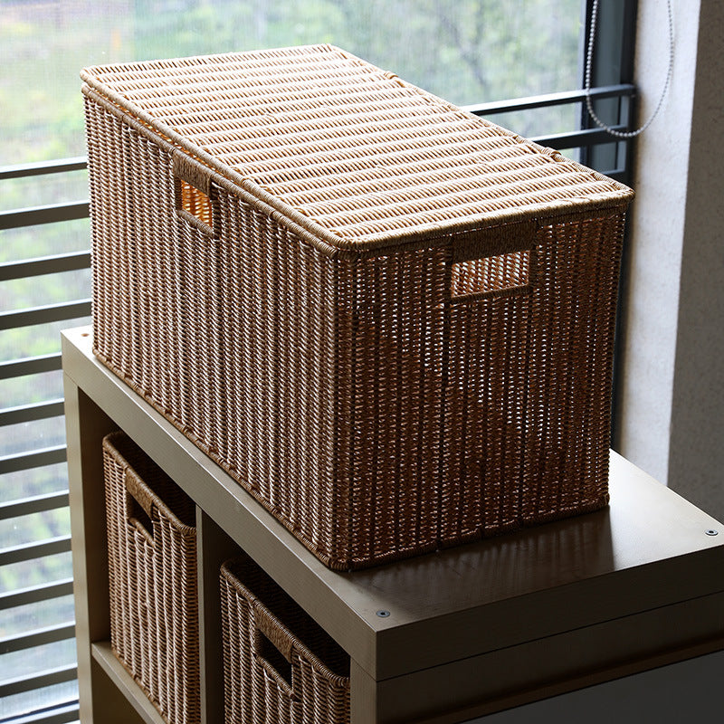 Crafted Wicker Storage Chest Bowlift