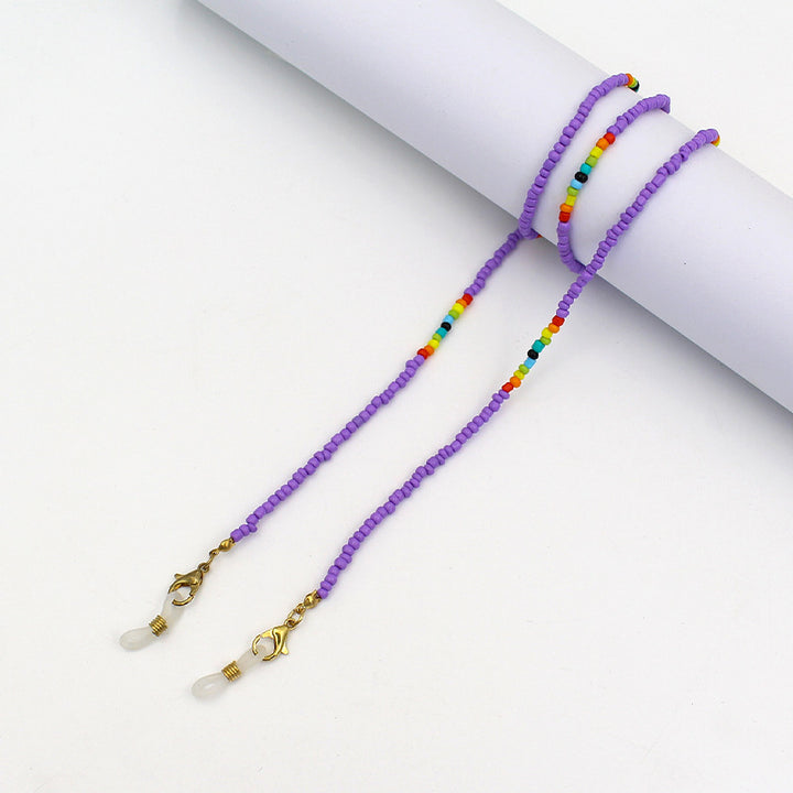 Colorful Beaded Eyewear Holder Chain Bowlift