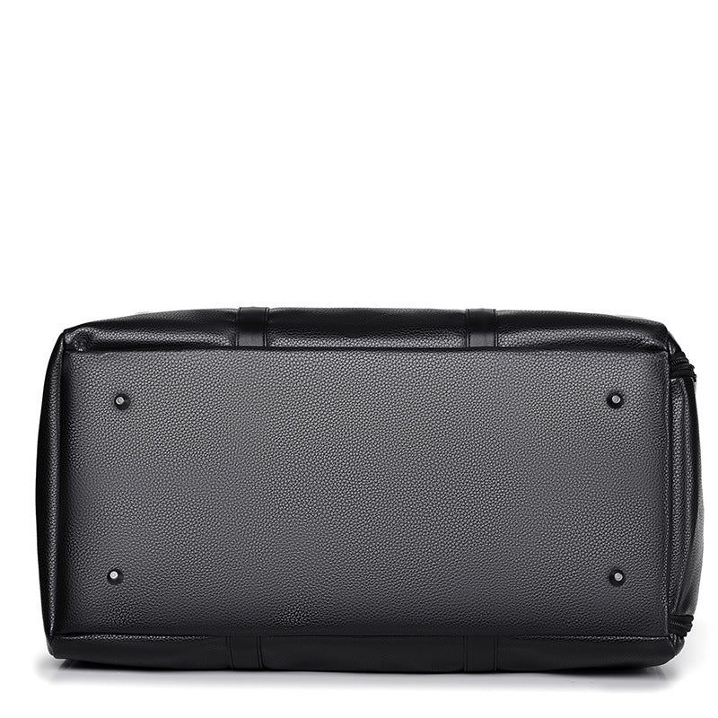 Premium Leather Weekend Duffel Bag Bowlift