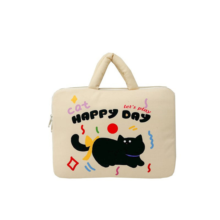 Laptop bag with creative cat pattern Bowlift