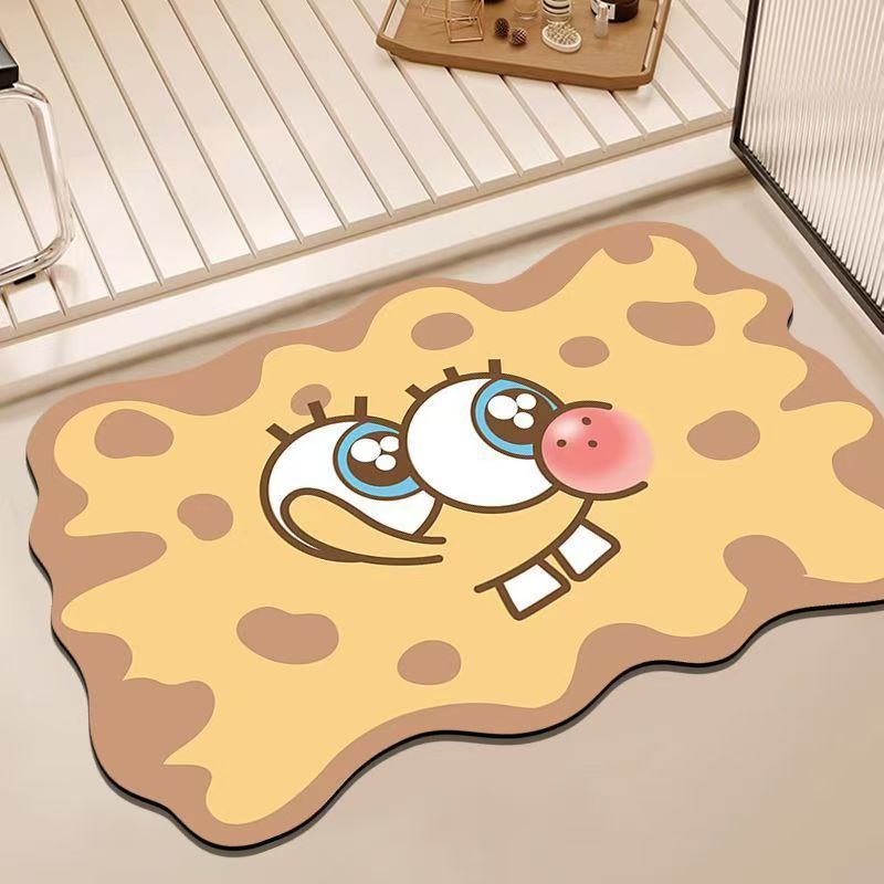 Cartoon Character Themed Bath Mat Bowlift
