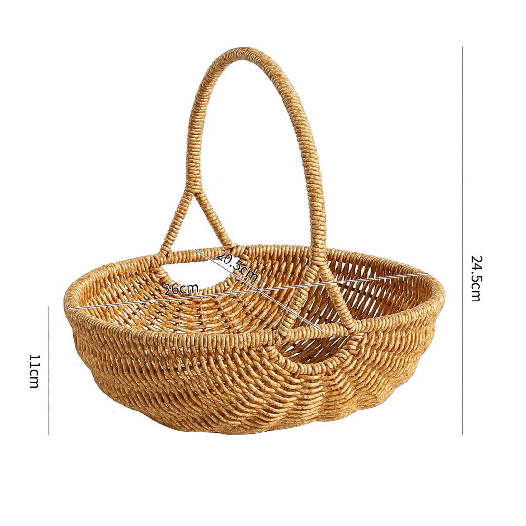 Handwoven Artisan Market Basket Bowlift