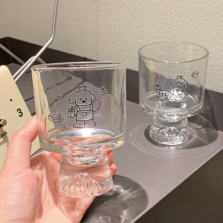 Drinking glass with lovingly designed animal motifs Bowlift