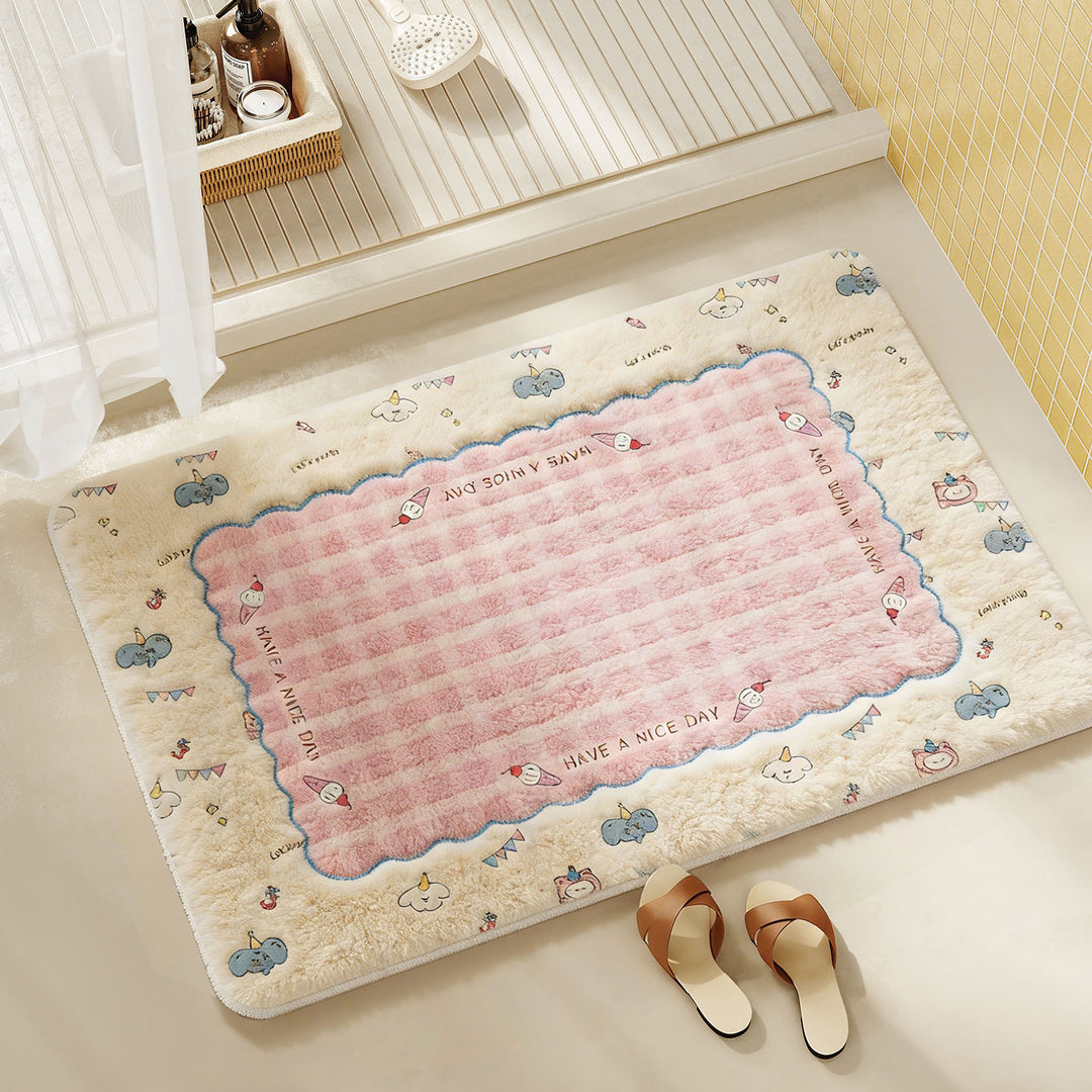 Playful Cartoon-Themed Bathroom Mat Bowlift