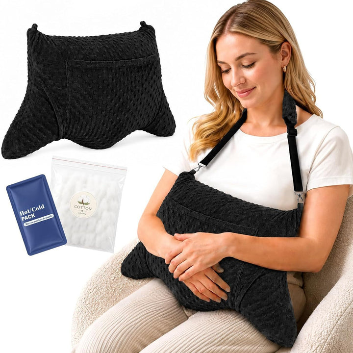 ergonomic heating pad with carrying strap Bowlift
