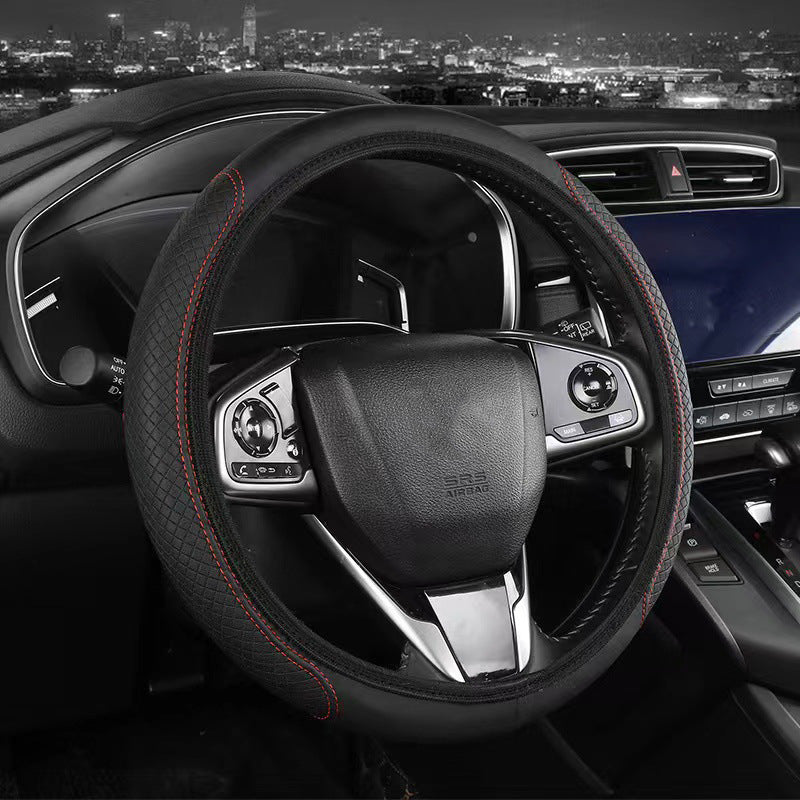 Premium padded steering wheel cover with anti-slip textured grip Bowlift