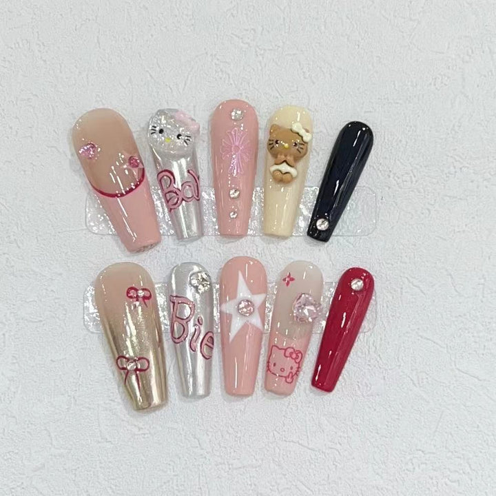 Cute Cartoon Nail Art Set Bowlift