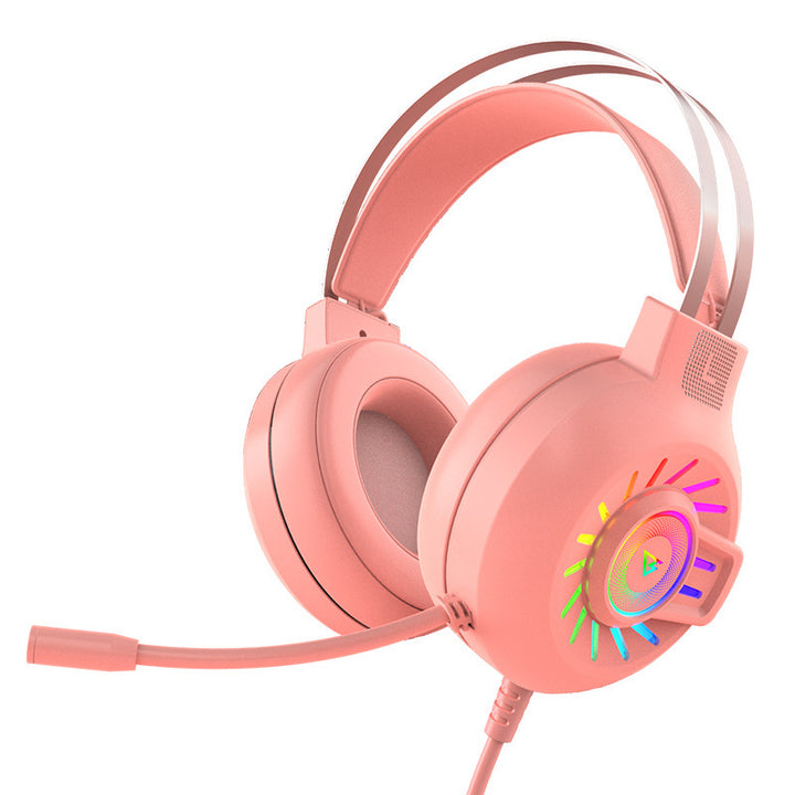RGB Backlit Gaming Headset with Noise-Canceling Microphone Bowlift