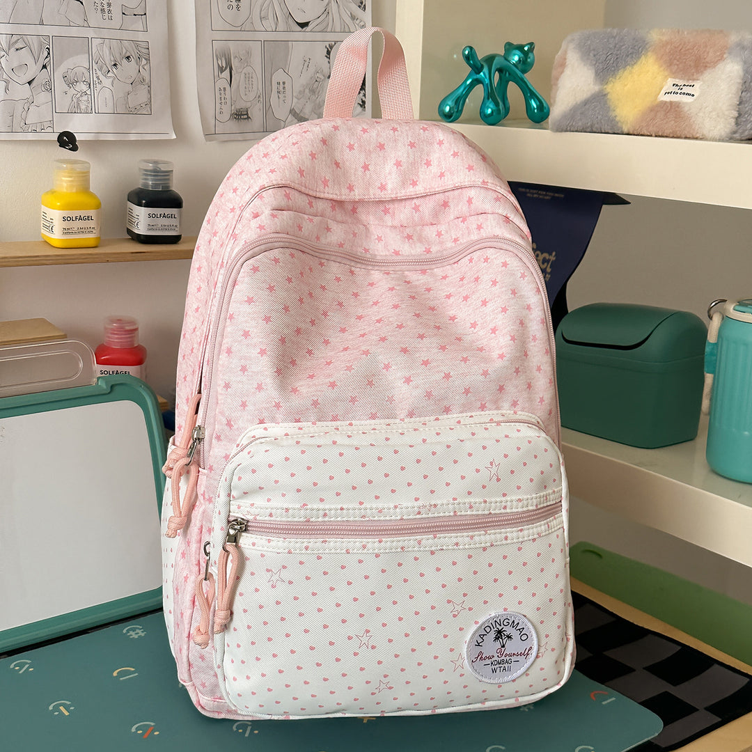 Cute Patterned School Backpack Bowlift