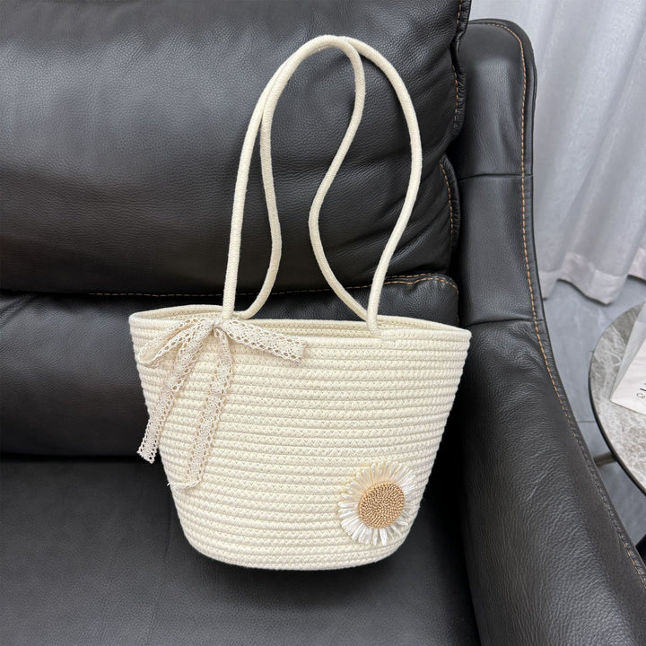 Trendy Straw Basket Bag Bowlift