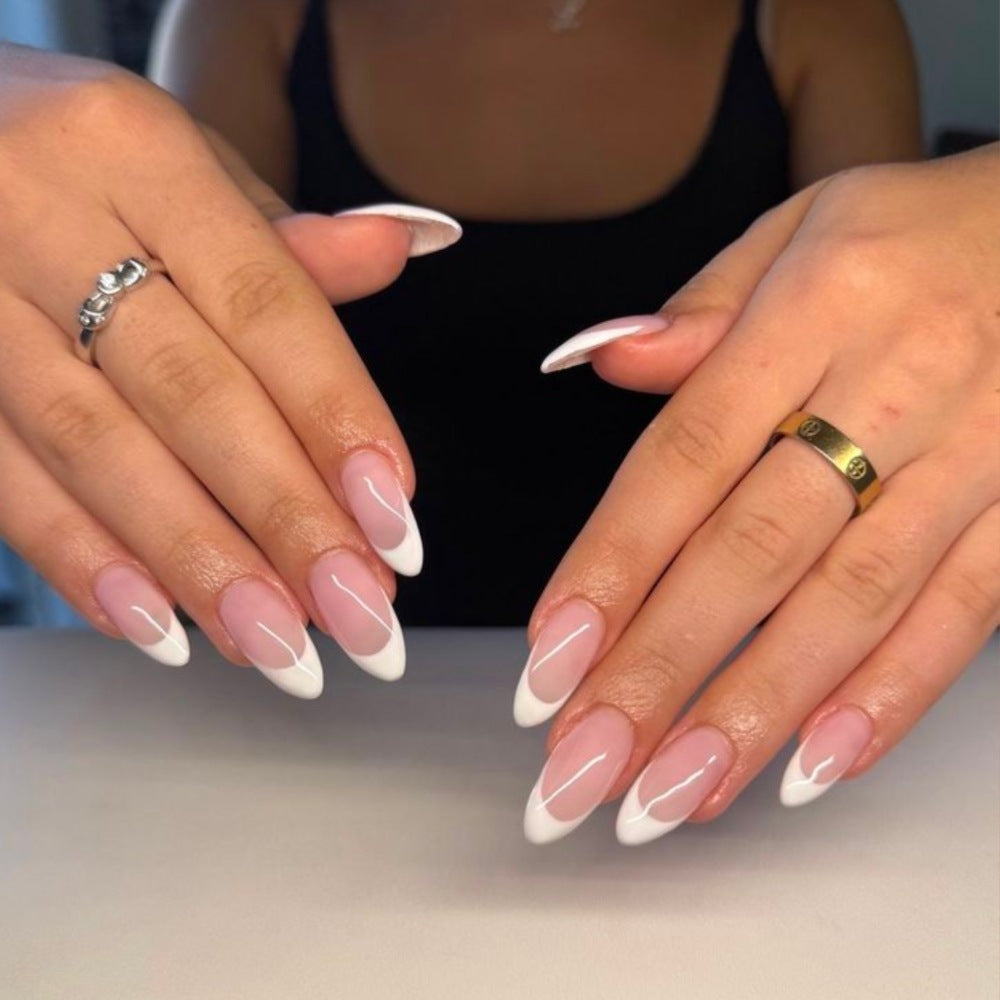 Floral Design Stiletto Press-On Nails