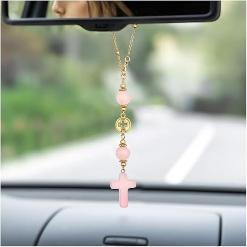 Decorative Cross Car Charm Bowlift