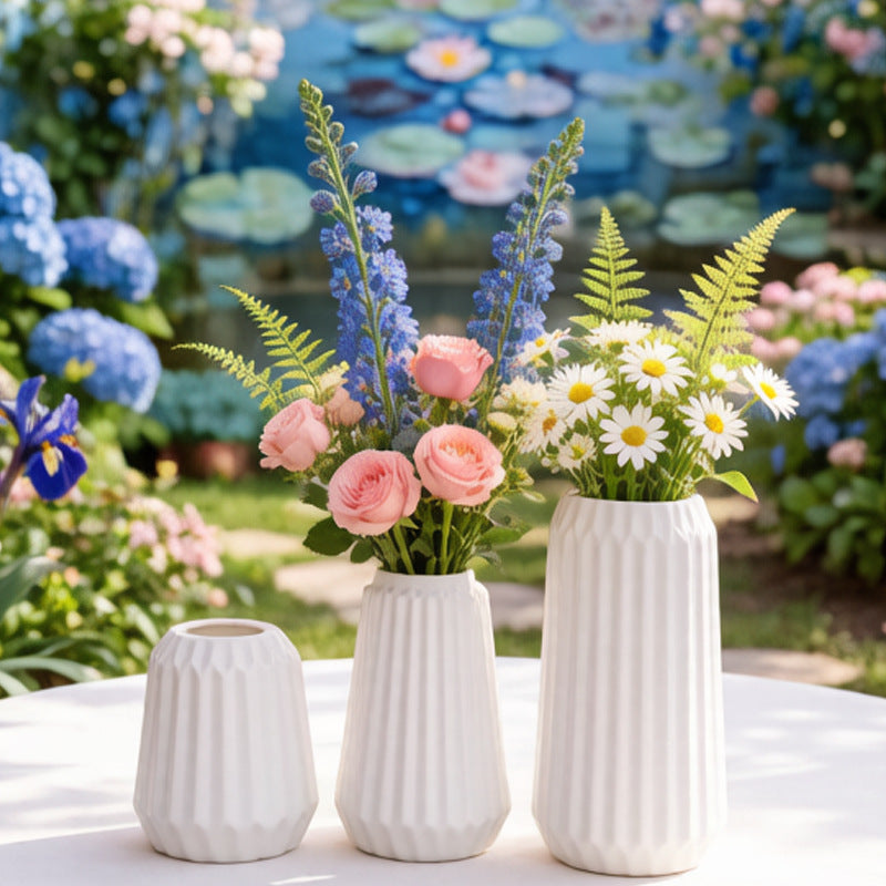 Textured Geometric Table Vase Bowlift
