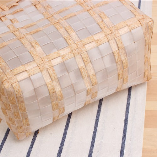 Stylish Transparent Shopping Bag Made of Woven Material Bowlift