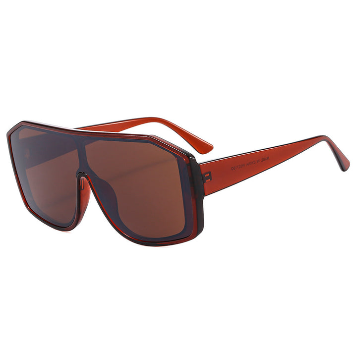 Women Fashionable Oversized Sunglasses in Extravagant Animal Print Design Bowlift