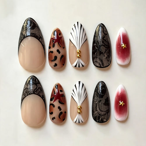 Elegant Press-On Nail Art Set